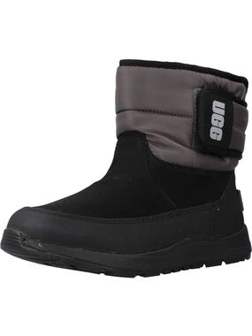 UGG Kids Black and Gray Insulated Snow Boots